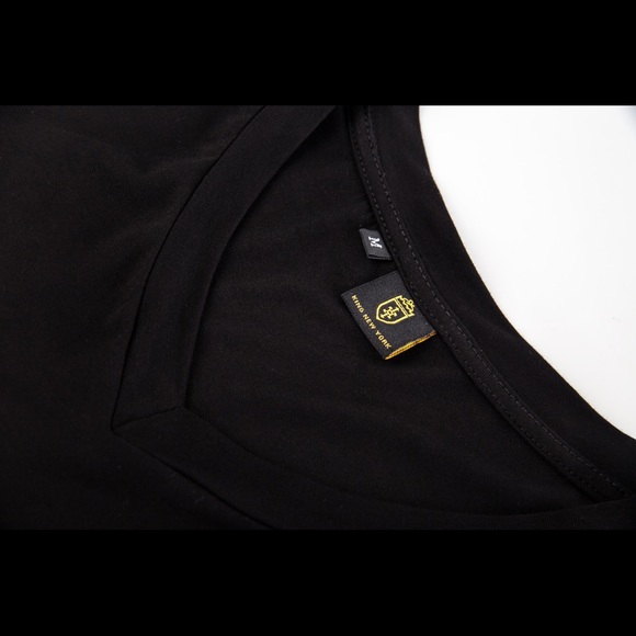 KING NEW YORK, V-NECK T-SHIRT, BLACK - Picture 3 of 14